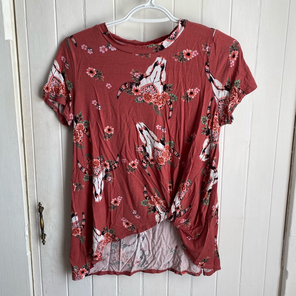 Ladies Panhandle t-shirt - Steer heads